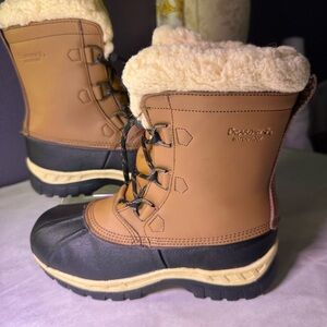 BearPaw Kids Brown and Black Snow Boots